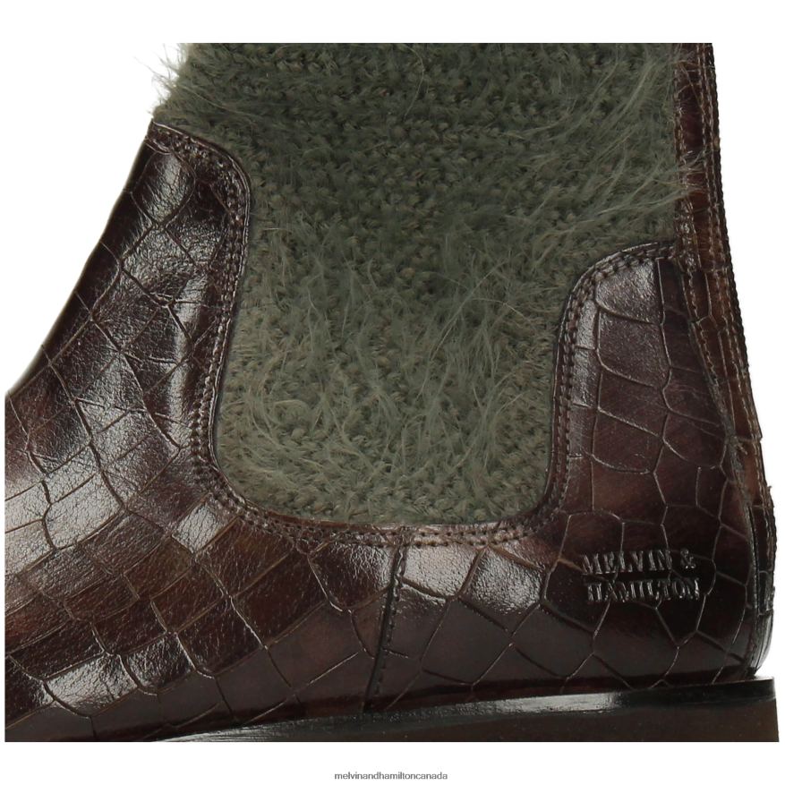 Women Melvin & Hamilton Khaki Susan 69 Boots P4V68P1235