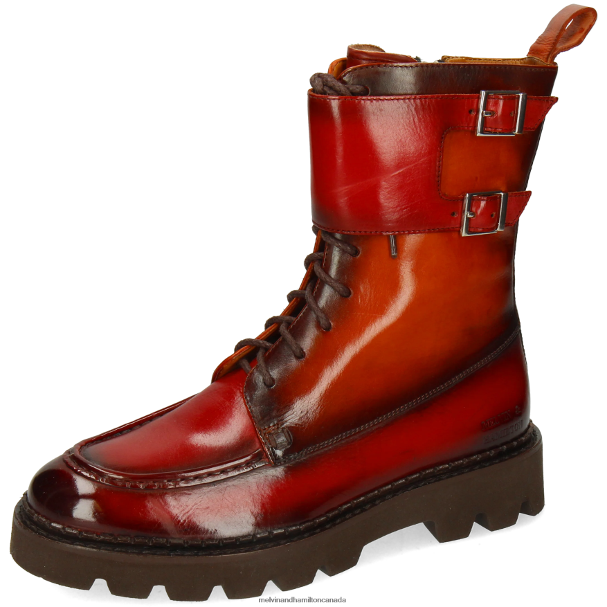Women Melvin & Hamilton Orange Jade 37 Boots P4V68P1197