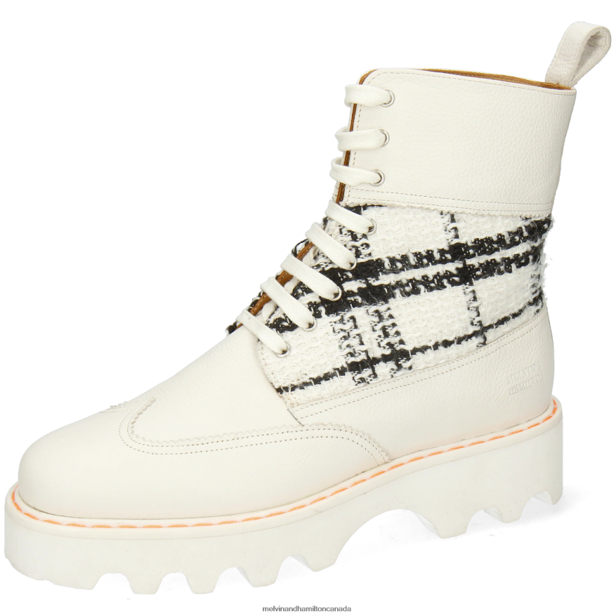 Women Melvin & Hamilton White Megan 38 Boots P4V68P1214
