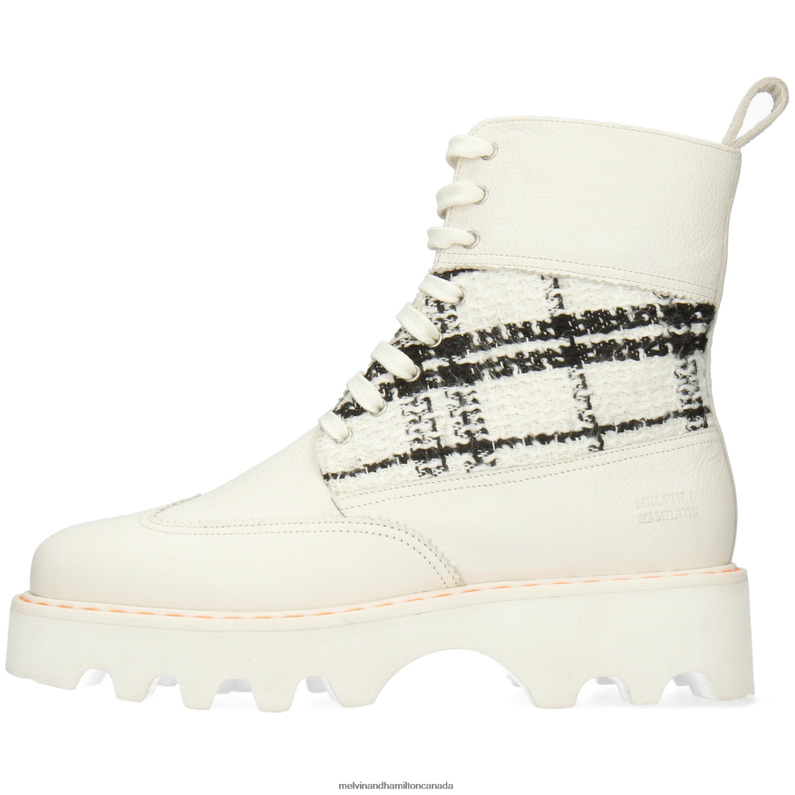 Women Melvin & Hamilton White Megan 38 Boots P4V68P1214