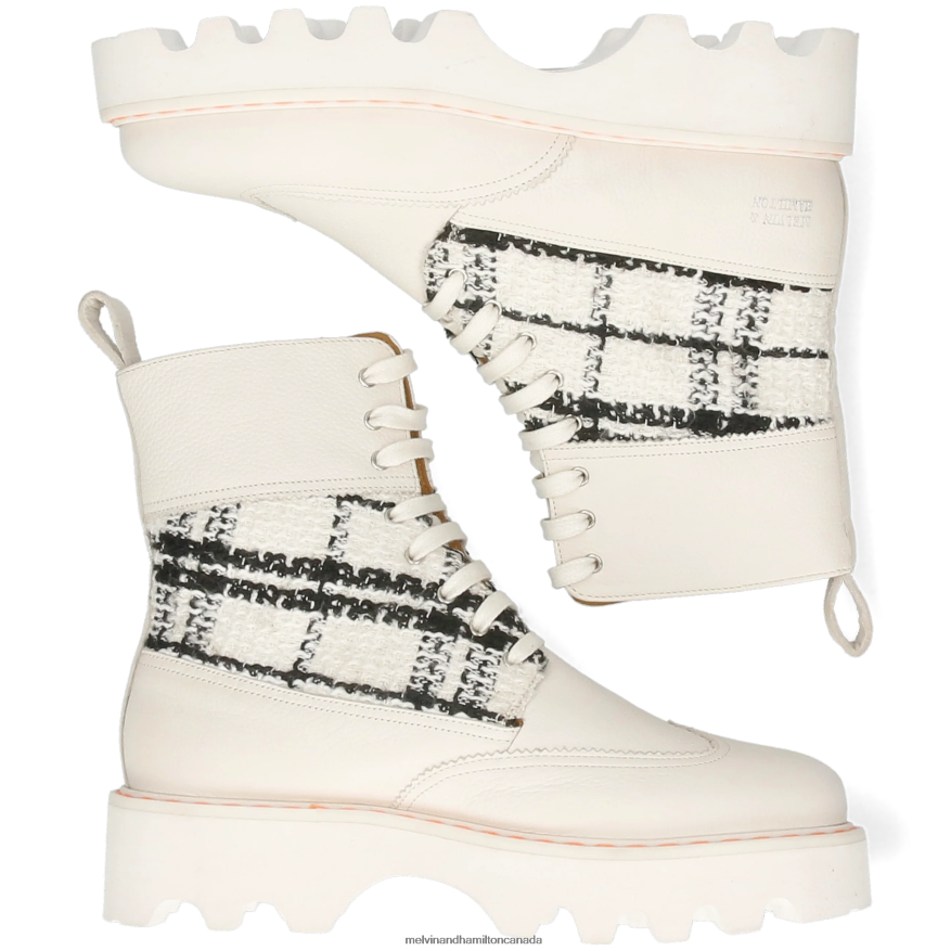 Women Melvin & Hamilton White Megan 38 Boots P4V68P1214
