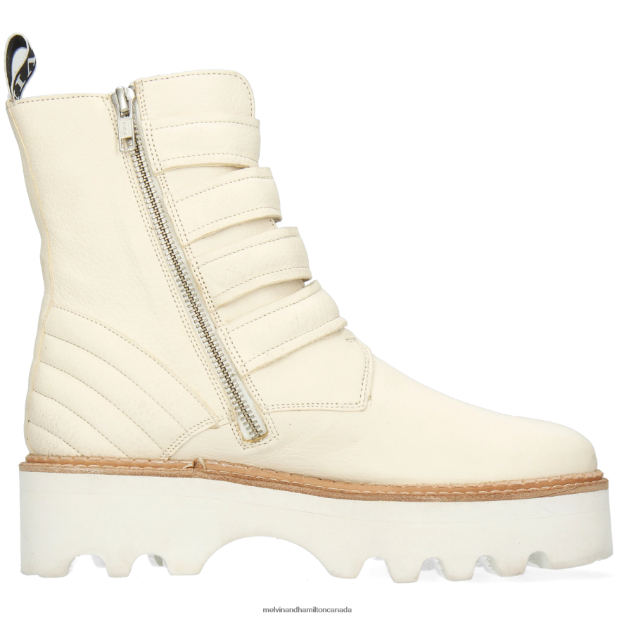 Women Melvin & Hamilton White Sybill 7 Boots P4V68P1247