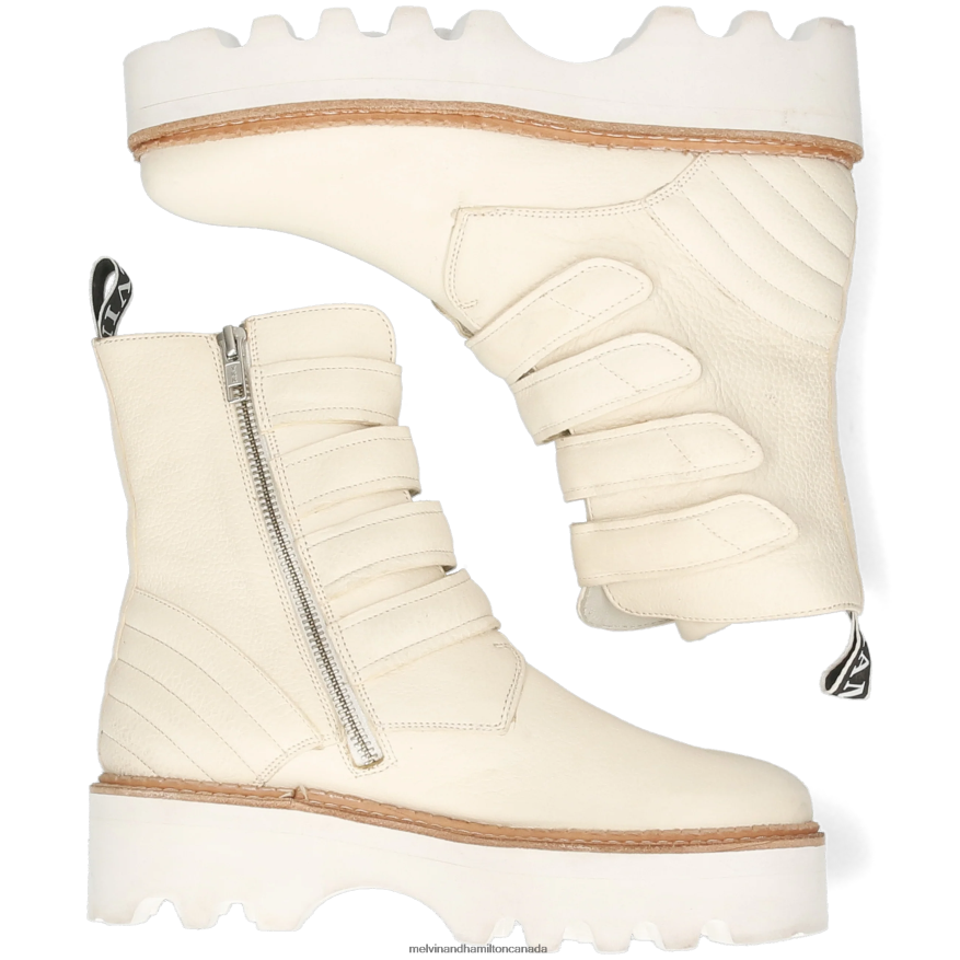 Women Melvin & Hamilton White Sybill 7 Boots P4V68P1247