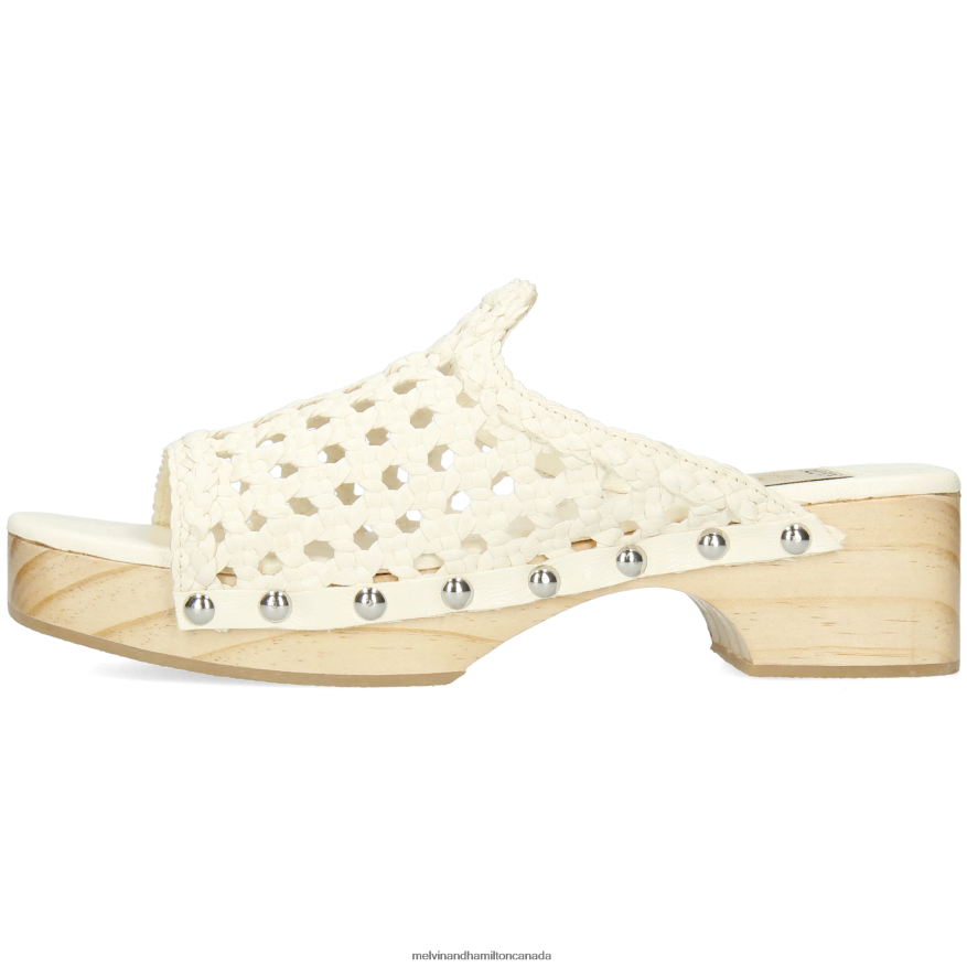 Women Melvin & Hamilton White Maria 1 Clogs P4V68P1983