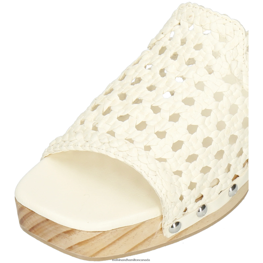 Women Melvin & Hamilton White Maria 1 Clogs P4V68P1983