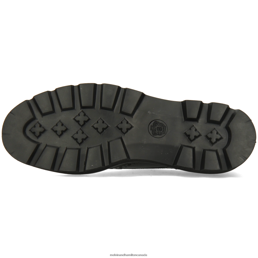 Women Melvin & Hamilton Black Jenny 6 Derby Shoes P4V68P1500