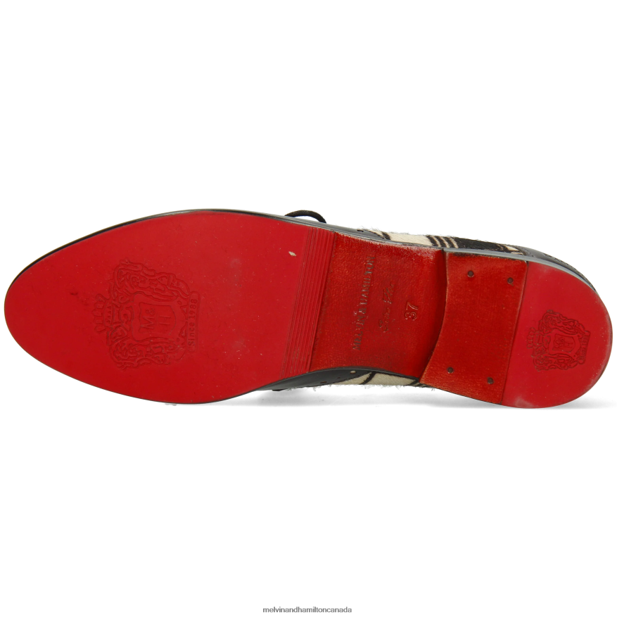 Women Melvin & Hamilton Black Selina 41 Derby Shoes P4V68P1510