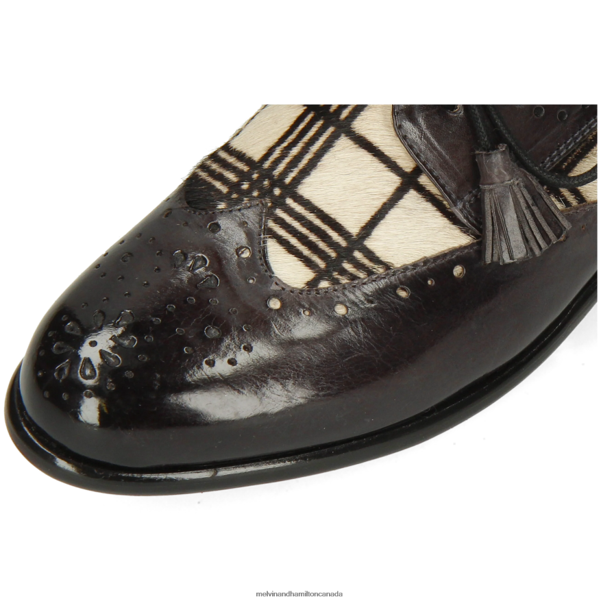 Women Melvin & Hamilton Black Selina 41 Derby Shoes P4V68P1510