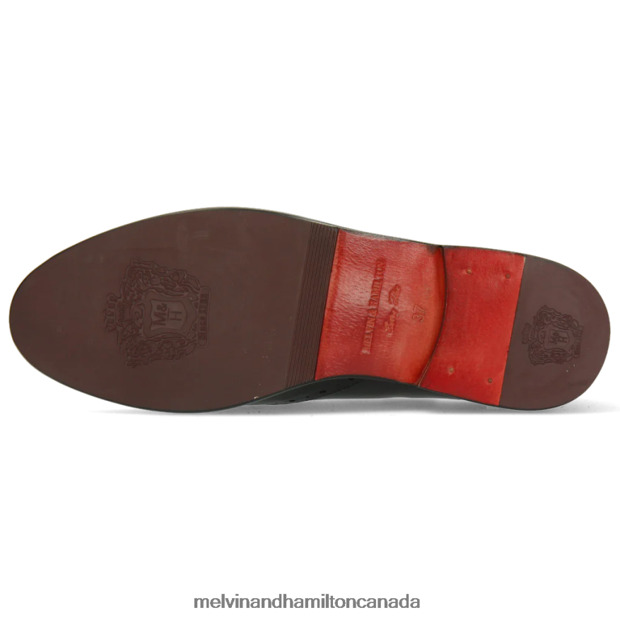 Women Melvin & Hamilton Black Selina 41 Derby Shoes P4V68P1528