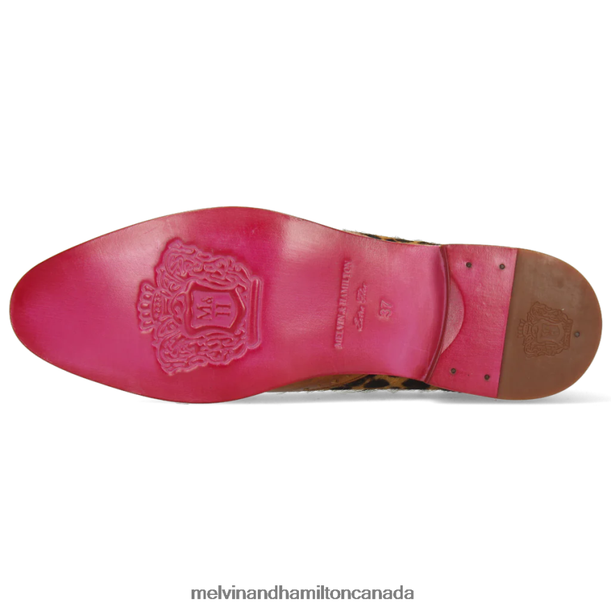 Women Melvin & Hamilton Brown Betty 3 Derby Shoes P4V68P1524