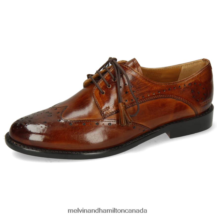 Women Melvin & Hamilton Brown Selina 41 Derby Shoes P4V68P1516