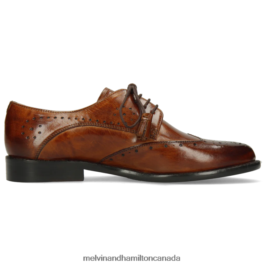 Women Melvin & Hamilton Brown Selina 41 Derby Shoes P4V68P1516