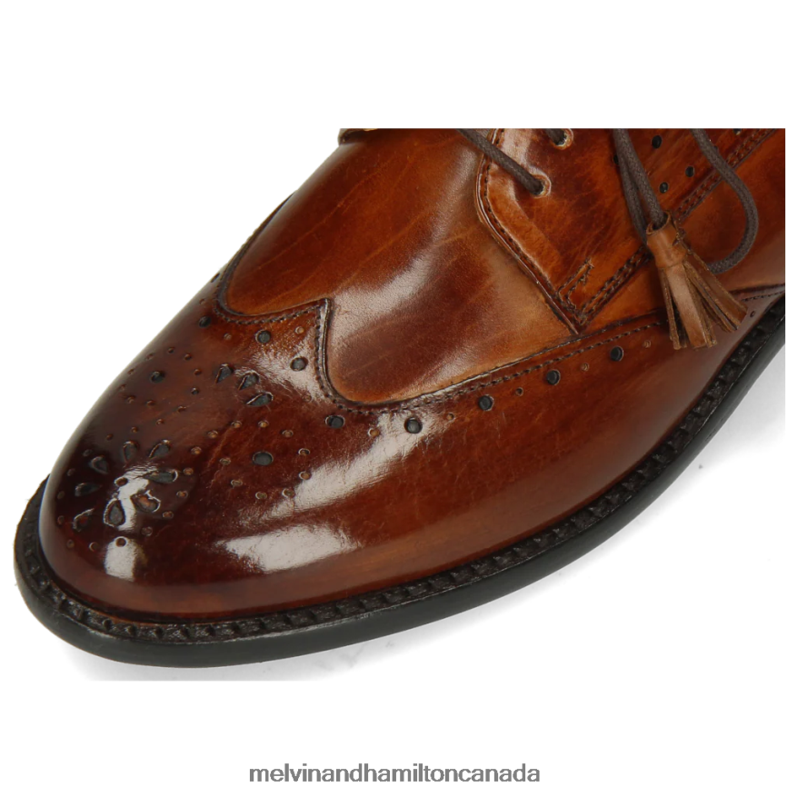 Women Melvin & Hamilton Brown Selina 41 Derby Shoes P4V68P1516