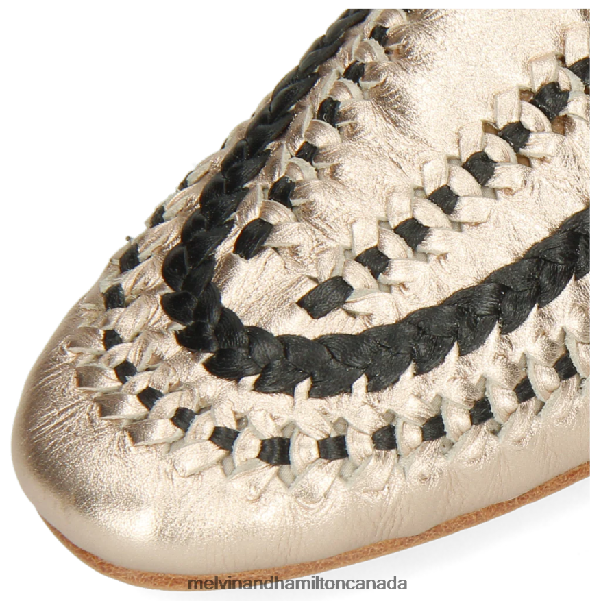 Women Melvin & Hamilton Gold Aviana 2 Derby Shoes P4V68P1531