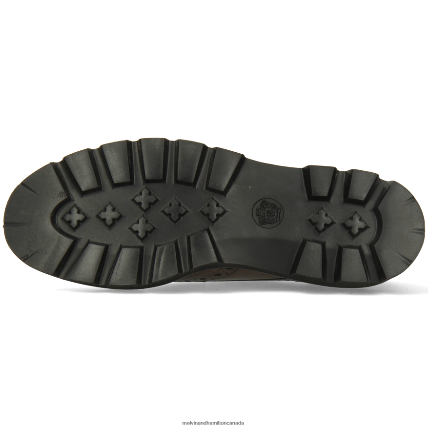 Women Melvin & Hamilton Grey Jenny 6 Derby Shoes P4V68P1503