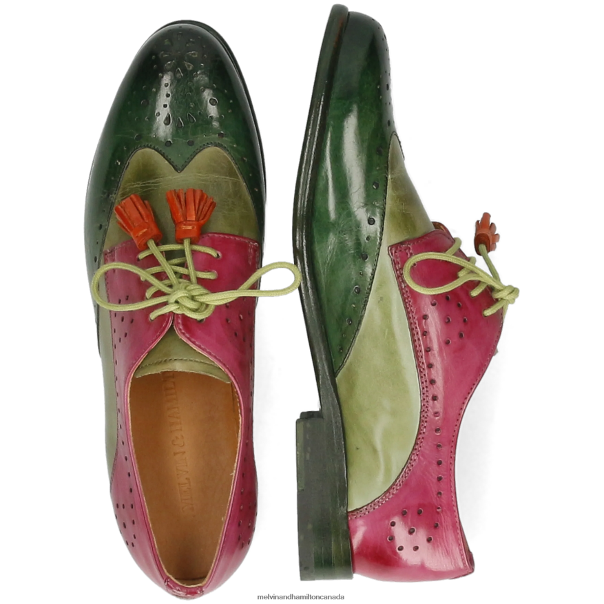 Women Melvin & Hamilton Multi Selina 41 Derby Shoes P4V68P1529