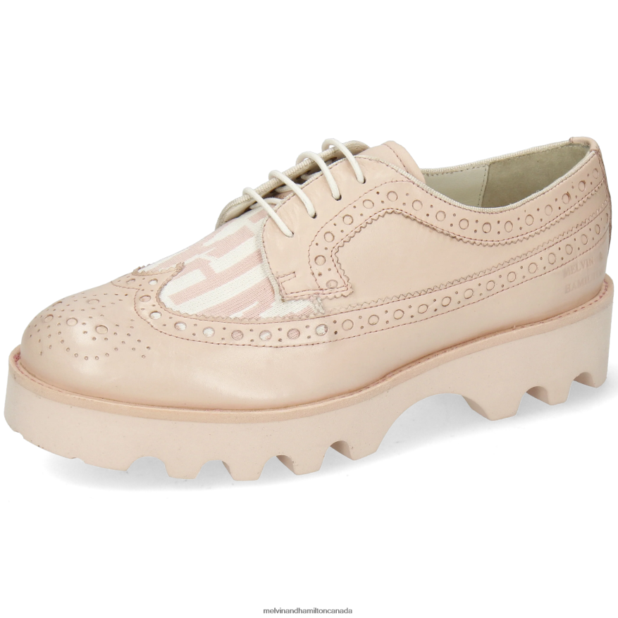 Women Melvin & Hamilton Pink Jade 2 Derby Shoes P4V68P1513