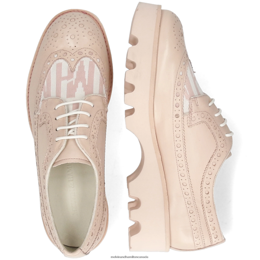 Women Melvin & Hamilton Pink Jade 2 Derby Shoes P4V68P1513
