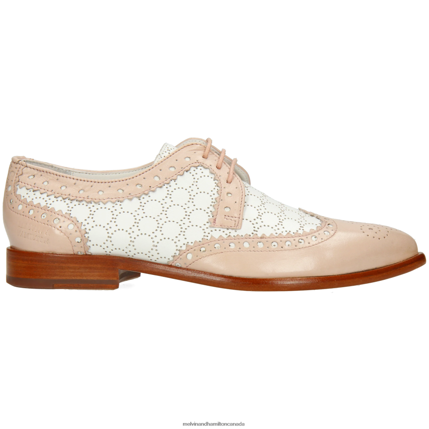 Women Melvin & Hamilton Pink Jessy 53 Derby Shoes P4V68P1506
