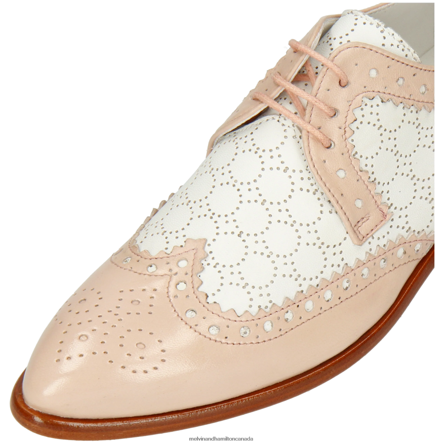 Women Melvin & Hamilton Pink Jessy 53 Derby Shoes P4V68P1506