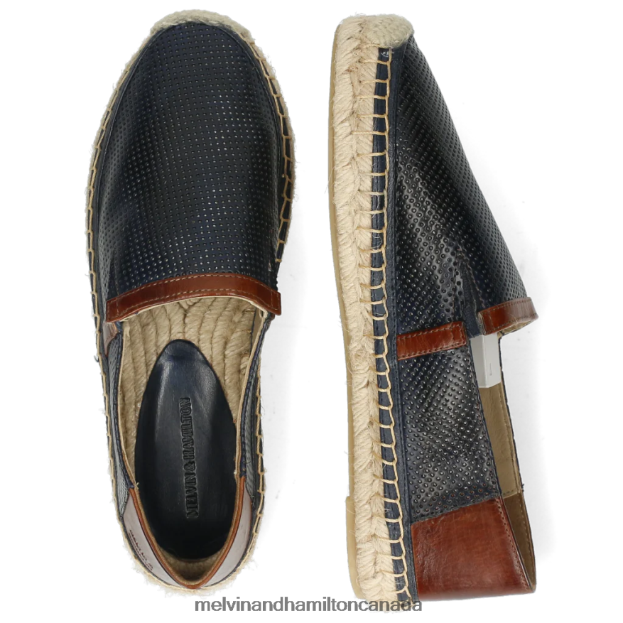 Women Melvin & Hamilton Blue Bree 3 Espadrilles P4V68P1889