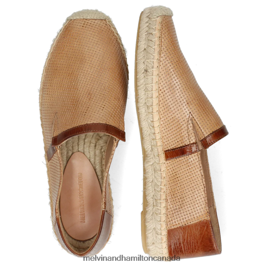 Women Melvin & Hamilton Light Brown Bree 3 Espadrilles P4V68P1890