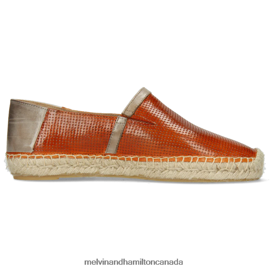 Women Melvin & Hamilton Orange Bree 3 Espadrilles P4V68P1891