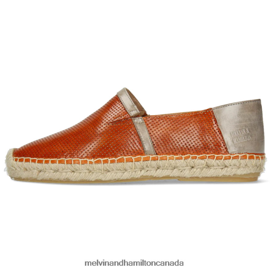 Women Melvin & Hamilton Orange Bree 3 Espadrilles P4V68P1891
