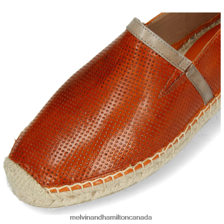 Women Melvin & Hamilton Orange Bree 3 Espadrilles P4V68P1891