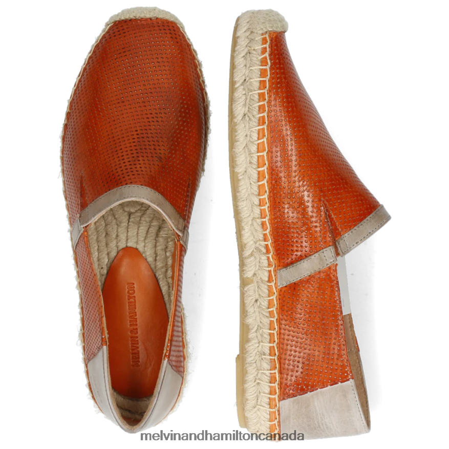 Women Melvin & Hamilton Orange Bree 3 Espadrilles P4V68P1891