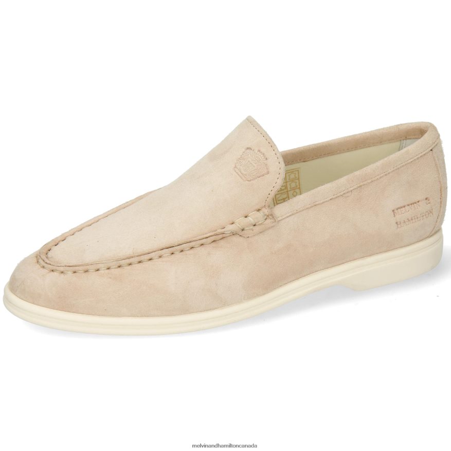Women Melvin & Hamilton Beige Adley 1 Loafers P4V68P1367