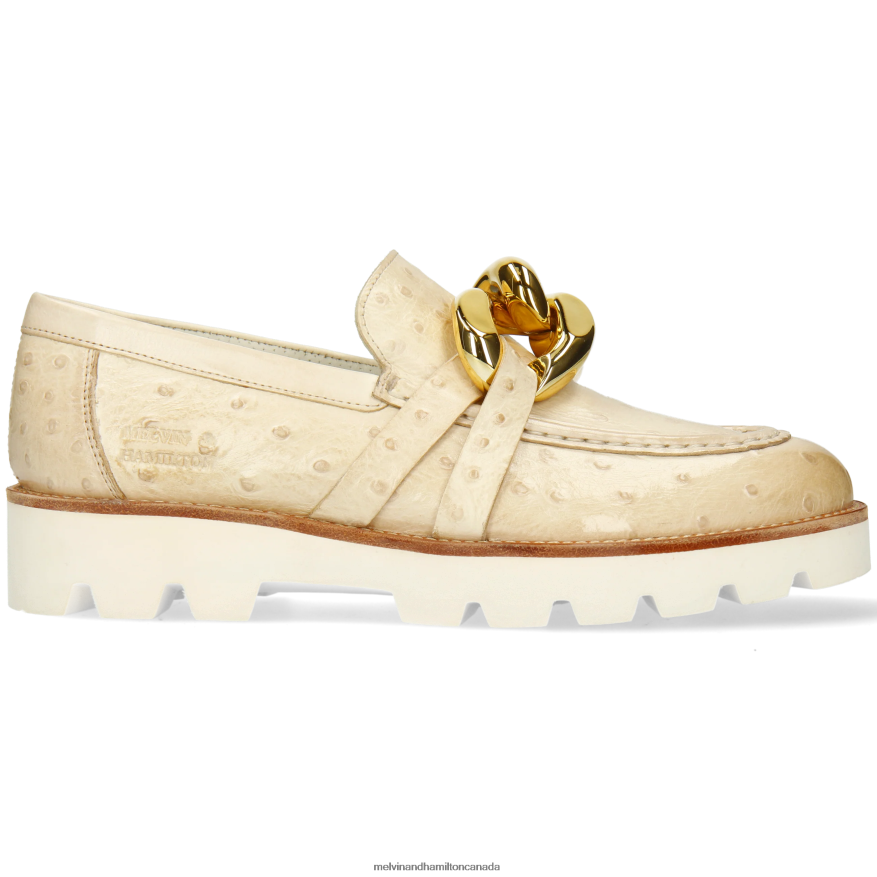 Women Melvin & Hamilton Beige Jade 32 Loafers P4V68P1399