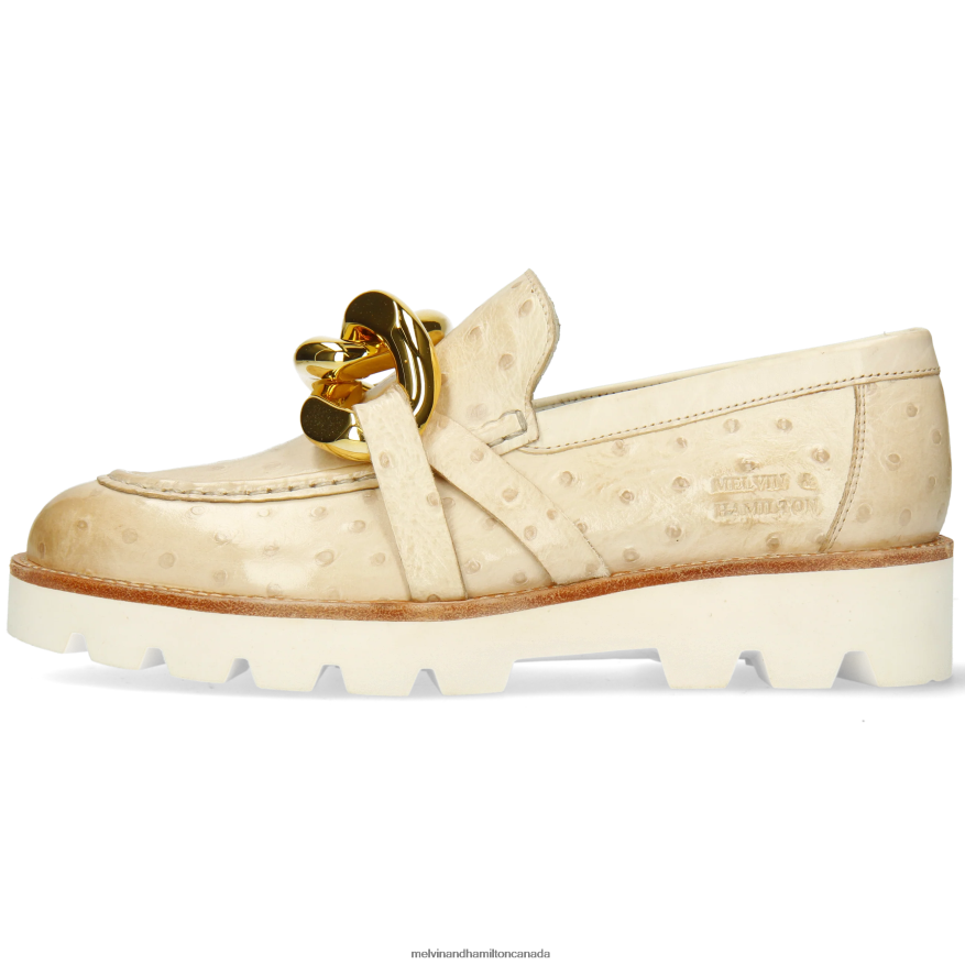 Women Melvin & Hamilton Beige Jade 32 Loafers P4V68P1399