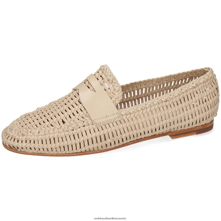 Women Melvin & Hamilton Beige Mandy 4 Loafers P4V68P1417