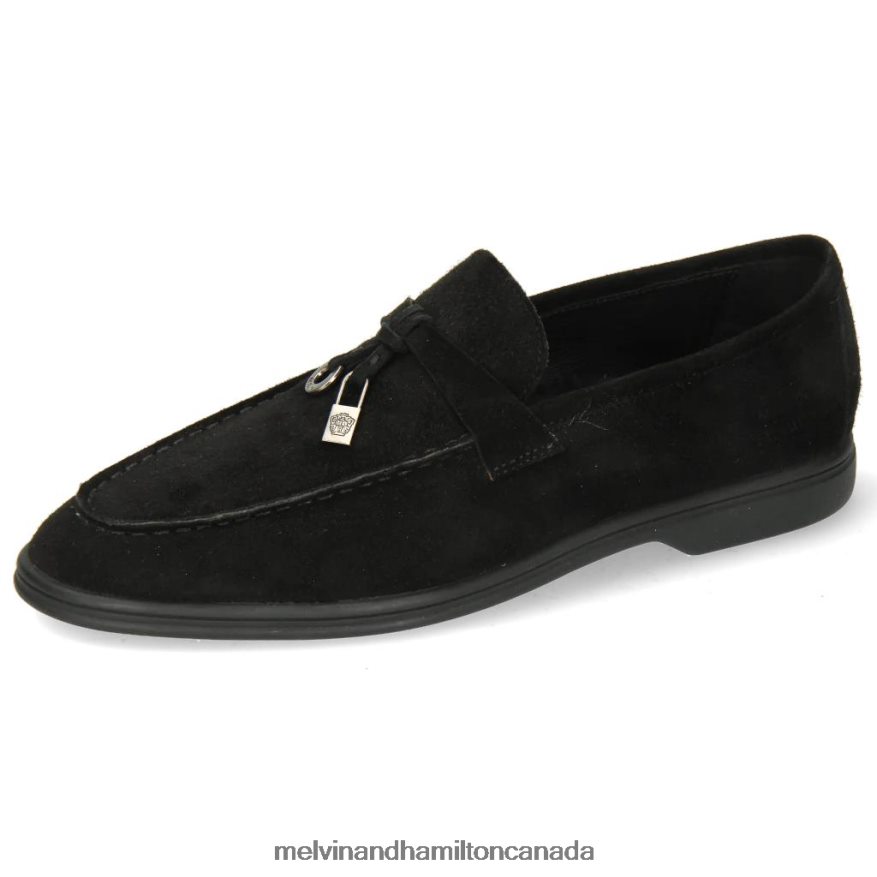 Women Melvin & Hamilton Black Adley 3 Loafers P4V68P1474