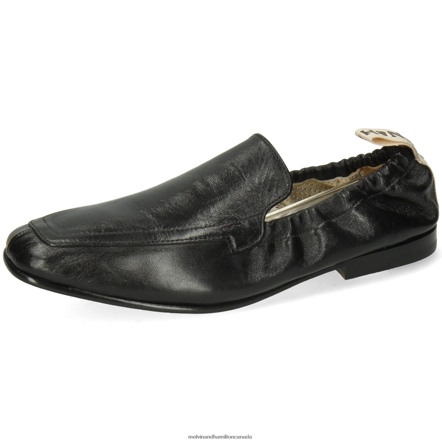 Women Melvin & Hamilton Black Camilla 4 Loafers P4V68P1470