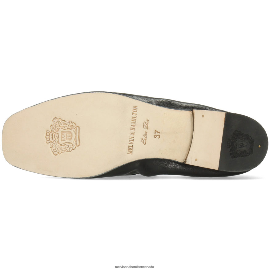 Women Melvin & Hamilton Black Camilla 4 Loafers P4V68P1470