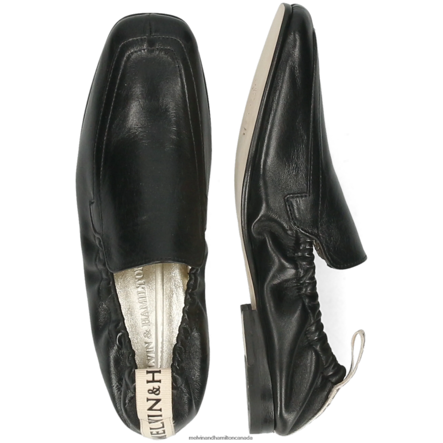 Women Melvin & Hamilton Black Camilla 4 Loafers P4V68P1470