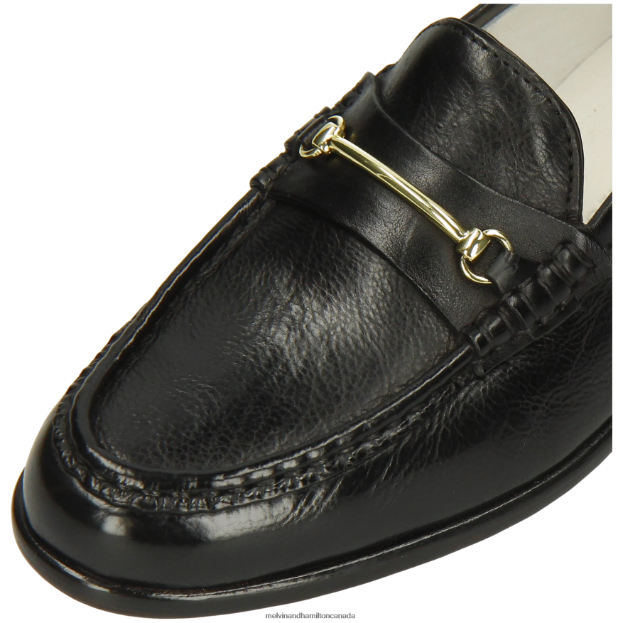 Women Melvin & Hamilton Black Gianna 1 Loafers P4V68P1325