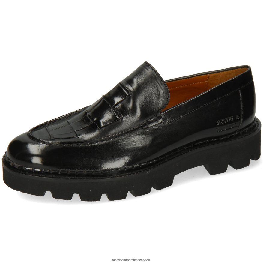 Women Melvin & Hamilton Black Jade 39 Loafers P4V68P1406