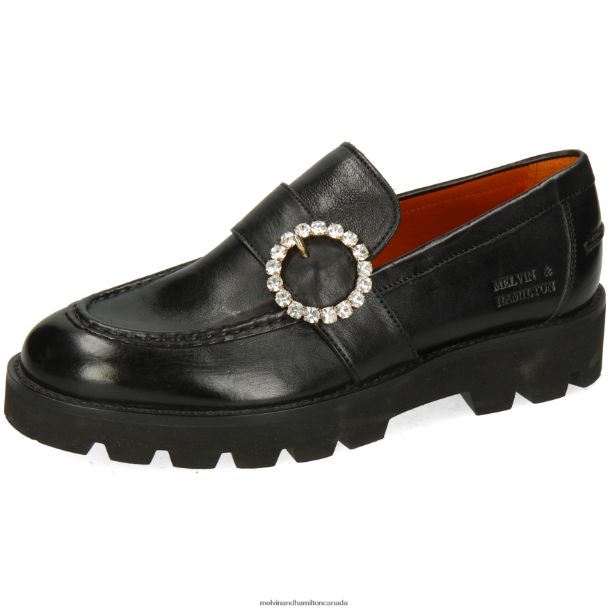 Women Melvin & Hamilton Black Jade 53 Loafers P4V68P1346