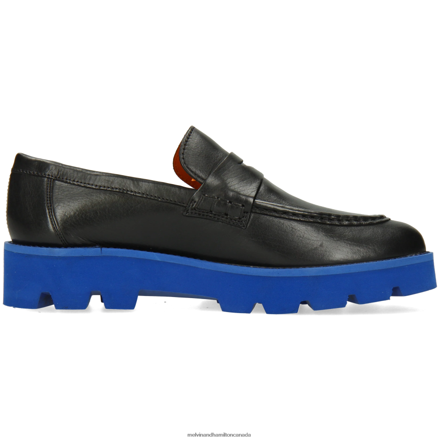 Women Melvin & Hamilton Black Jade 6 Loafers P4V68P1391