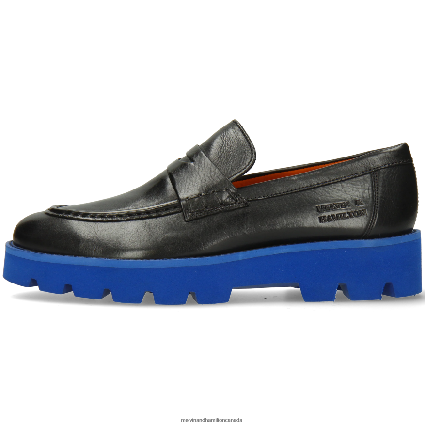 Women Melvin & Hamilton Black Jade 6 Loafers P4V68P1391