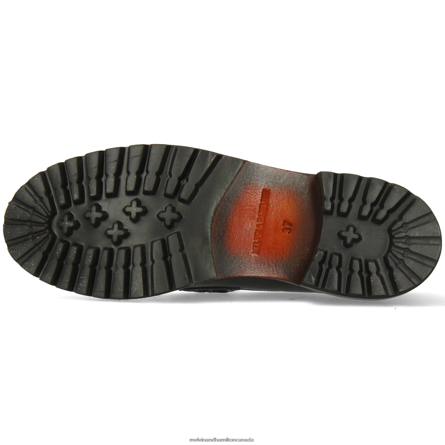 Women Melvin & Hamilton Black Regine 6 Loafers P4V68P1309