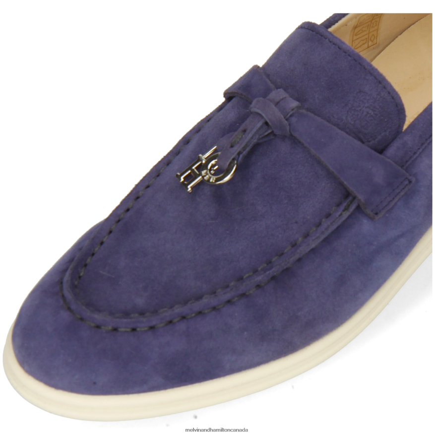 Women Melvin & Hamilton Blue Adley 3 Loafers P4V68P1308
