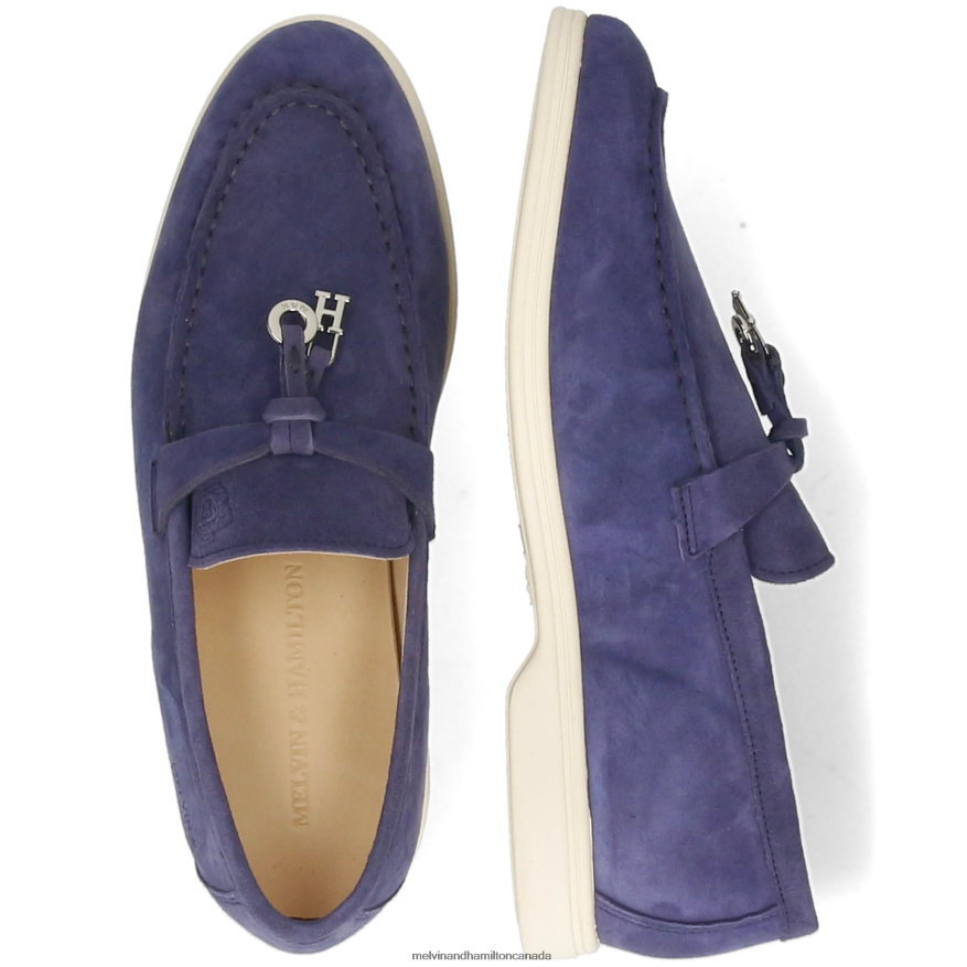 Women Melvin & Hamilton Blue Adley 3 Loafers P4V68P1308