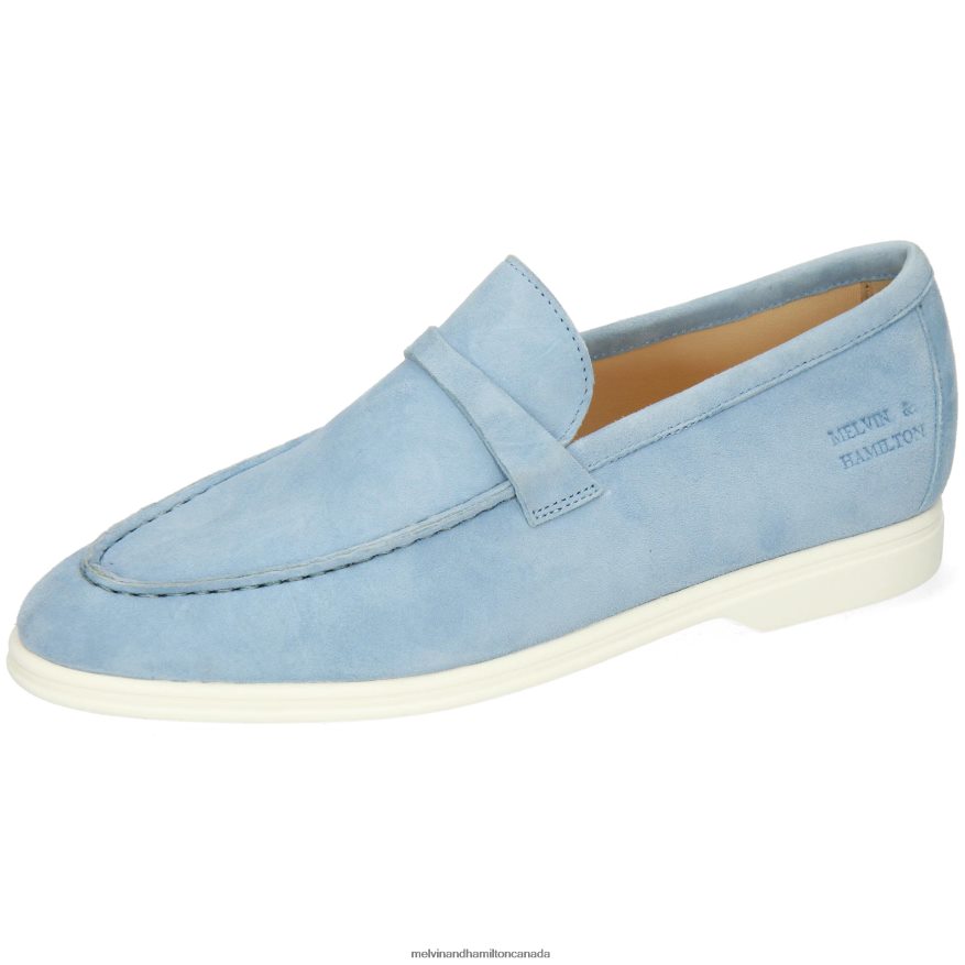 Women Melvin & Hamilton Blue Adley 3 Loafers P4V68P1443