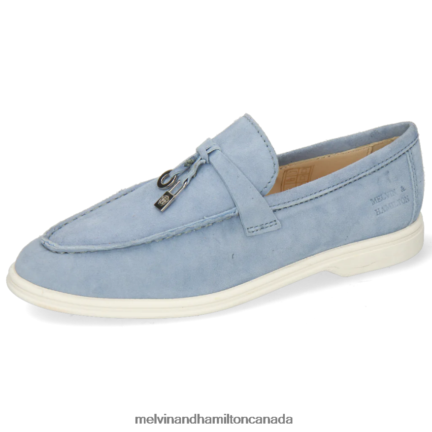 Women Melvin & Hamilton Blue Adley 3 Loafers P4V68P1465