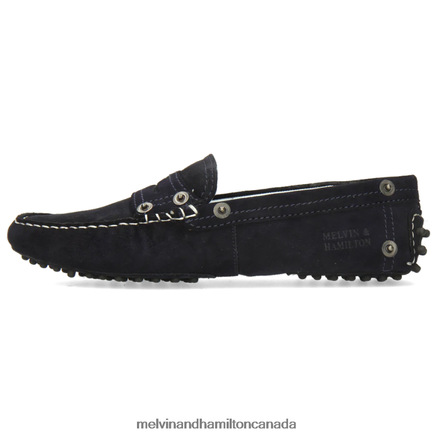 Women Melvin & Hamilton Blue Caroline 1 Loafers P4V68P1436