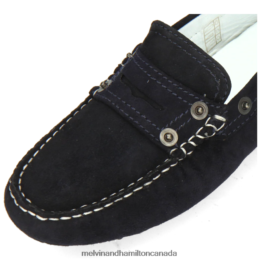 Women Melvin & Hamilton Blue Caroline 1 Loafers P4V68P1436